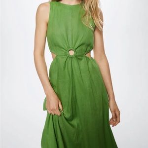 Mango 100% linen dress size 0